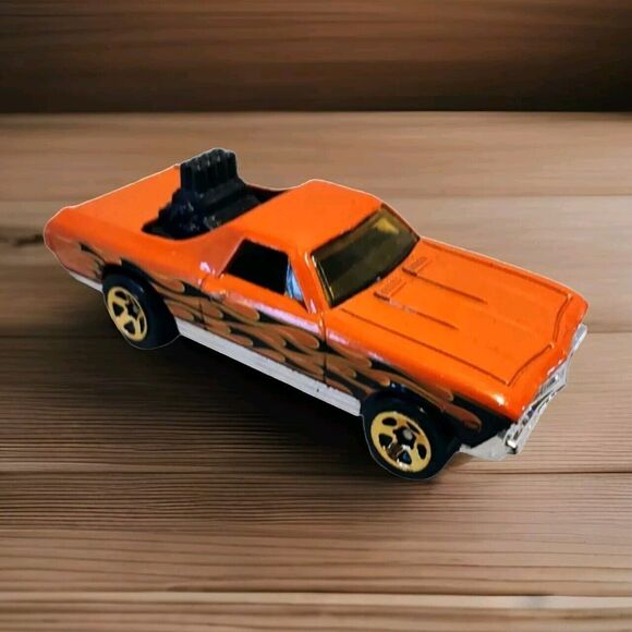 Hot Wheels '68 El Camino TM GM 1999, 2014 Mattel Car Loose Fast Shipping Orange - Picture 1 of 10